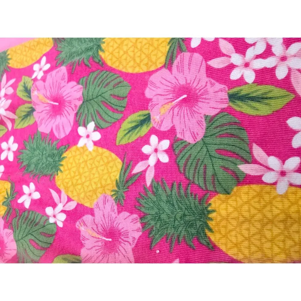 Gymboree Girls Size 12 Pineapple Pajamas Set Pink Shorts Gymmies